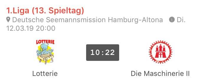 Siegesserie gerissen: Die Maschinerie schlägt uns auf unserem Heimtisch mit 22:10