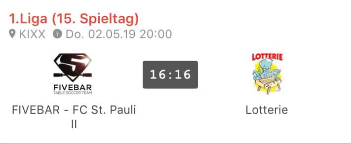 Danke an Fivebar für das spannende Spiel ❤️