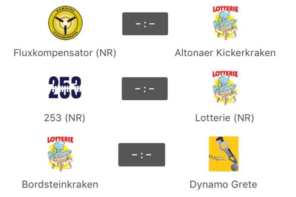 In dieser Woche starten unsere drei Mannschaften in die Saison der Kickern in Hamburg Kickerligen!